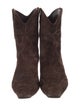 Khaite Suede Western Boots