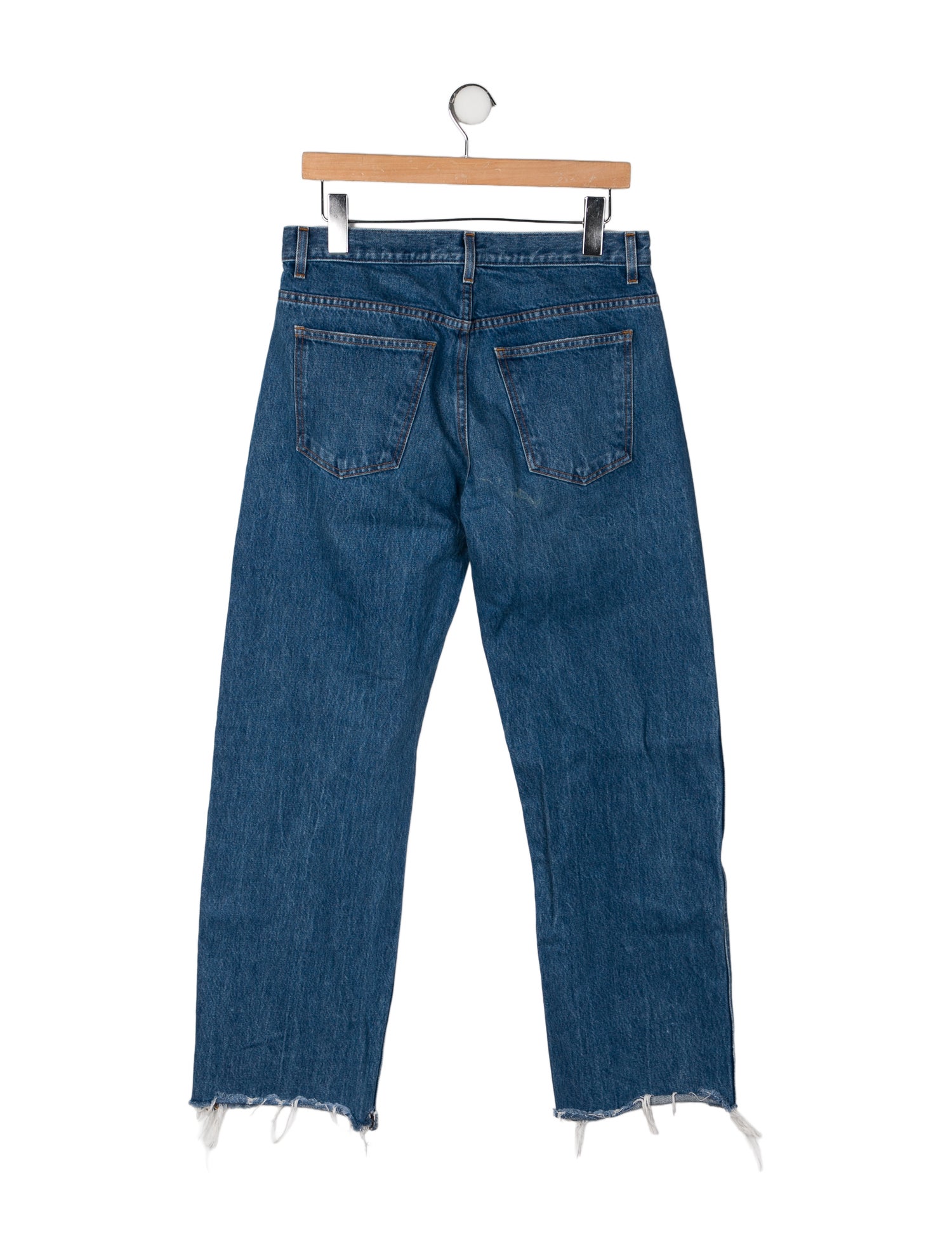 Khaite Mid-Rise Wide Leg Jeans