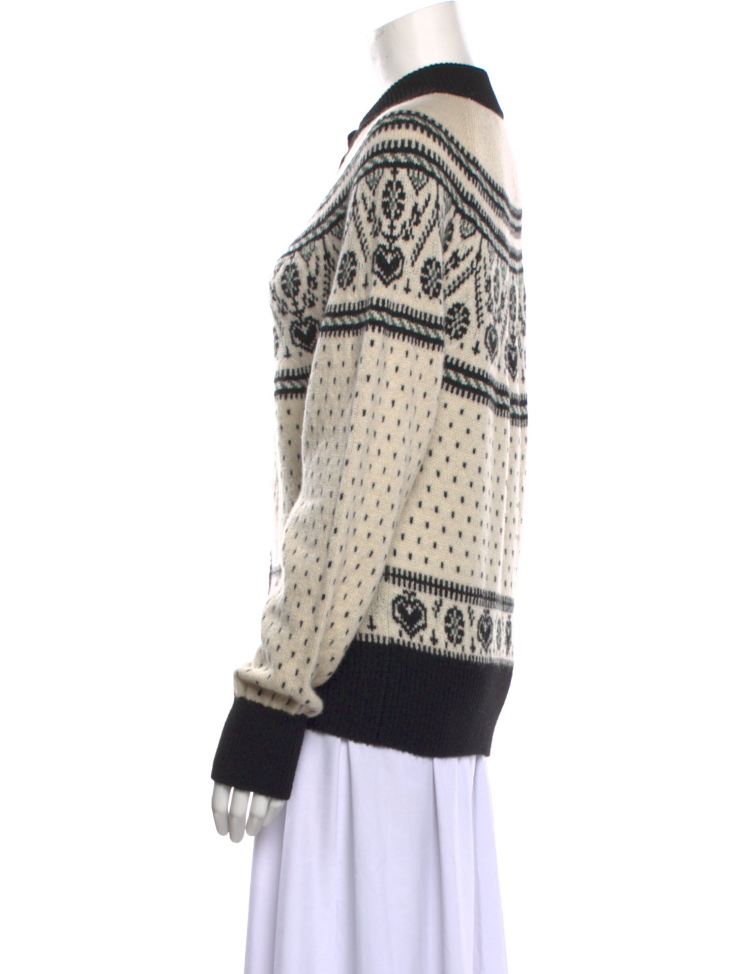 Khaite Cashmere Printed Sweater