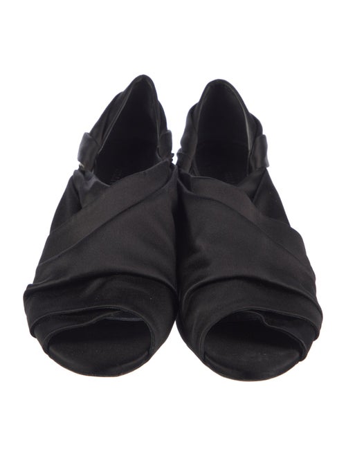 Khaite Satin Lasercut Accents D'Orsay Pumps