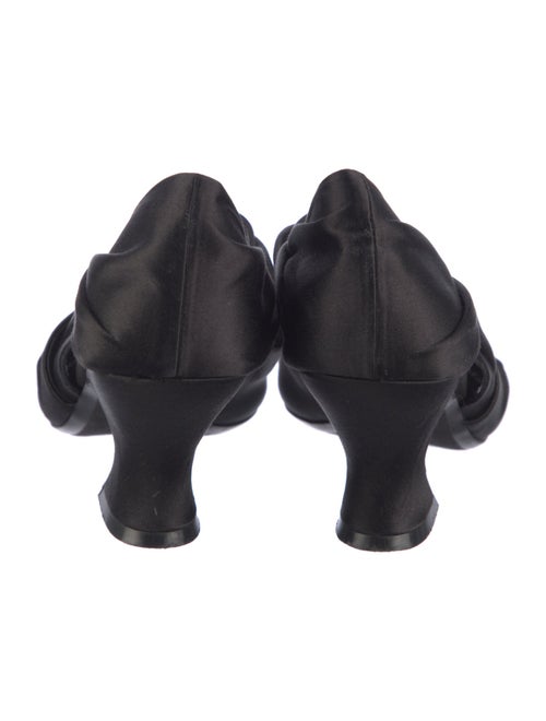 Khaite Satin Lasercut Accents D'Orsay Pumps