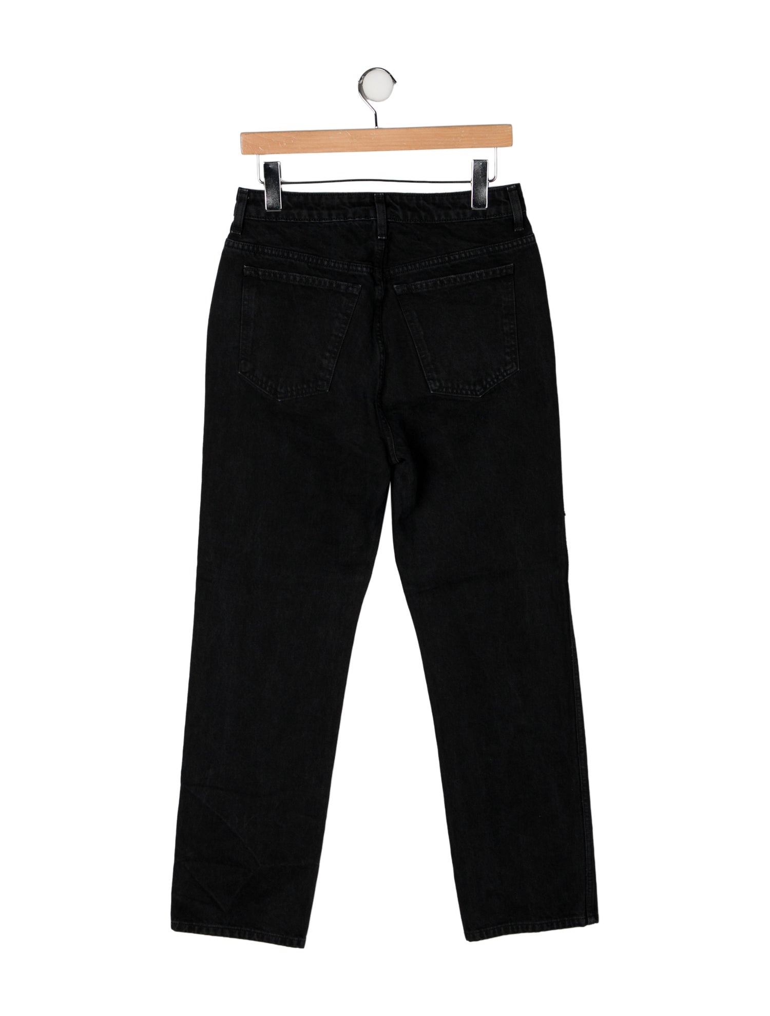 Khaite High-Rise Straight Leg Jeans