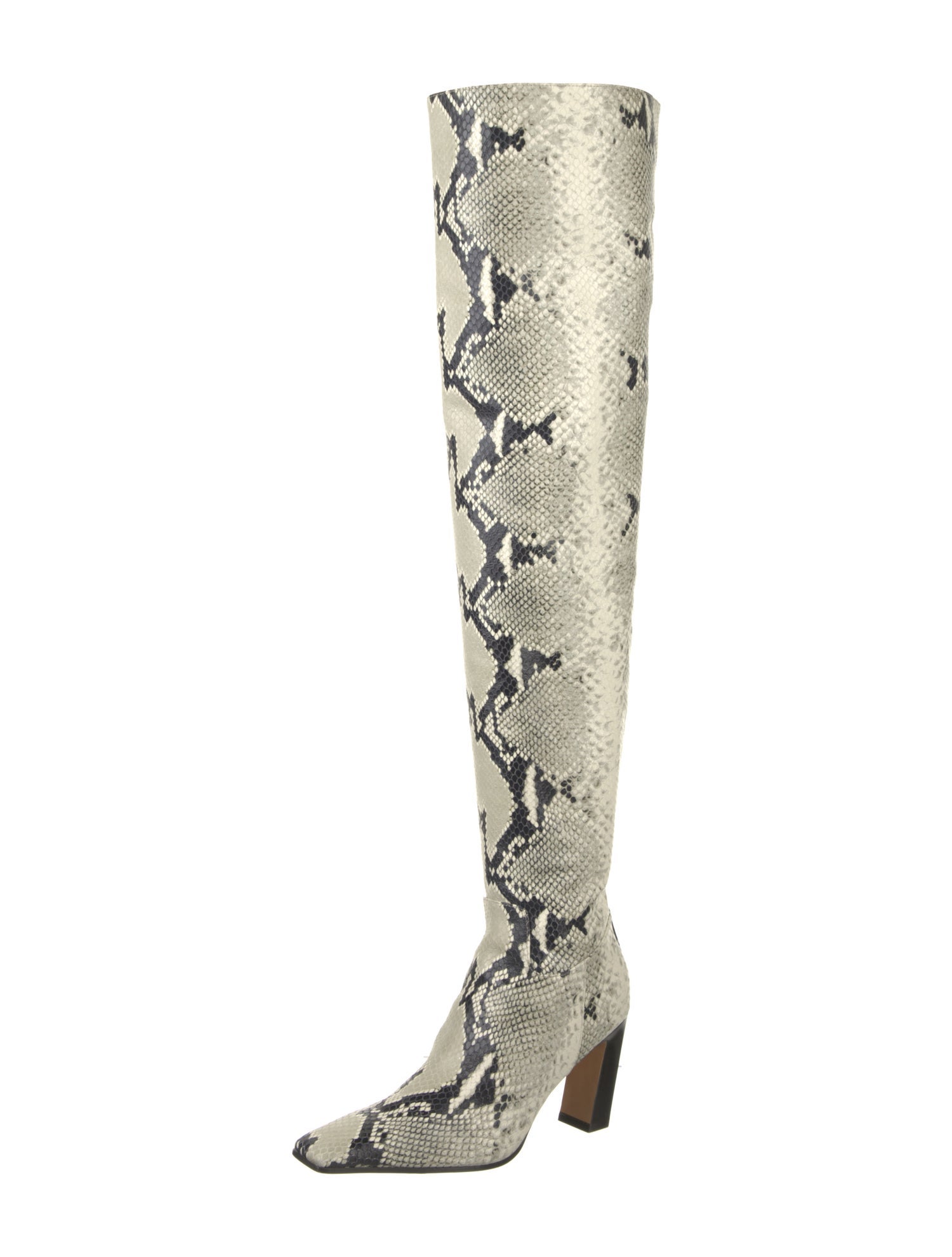 Khaite Snakeskin Animal Print Boots