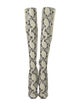 Khaite Snakeskin Animal Print Boots