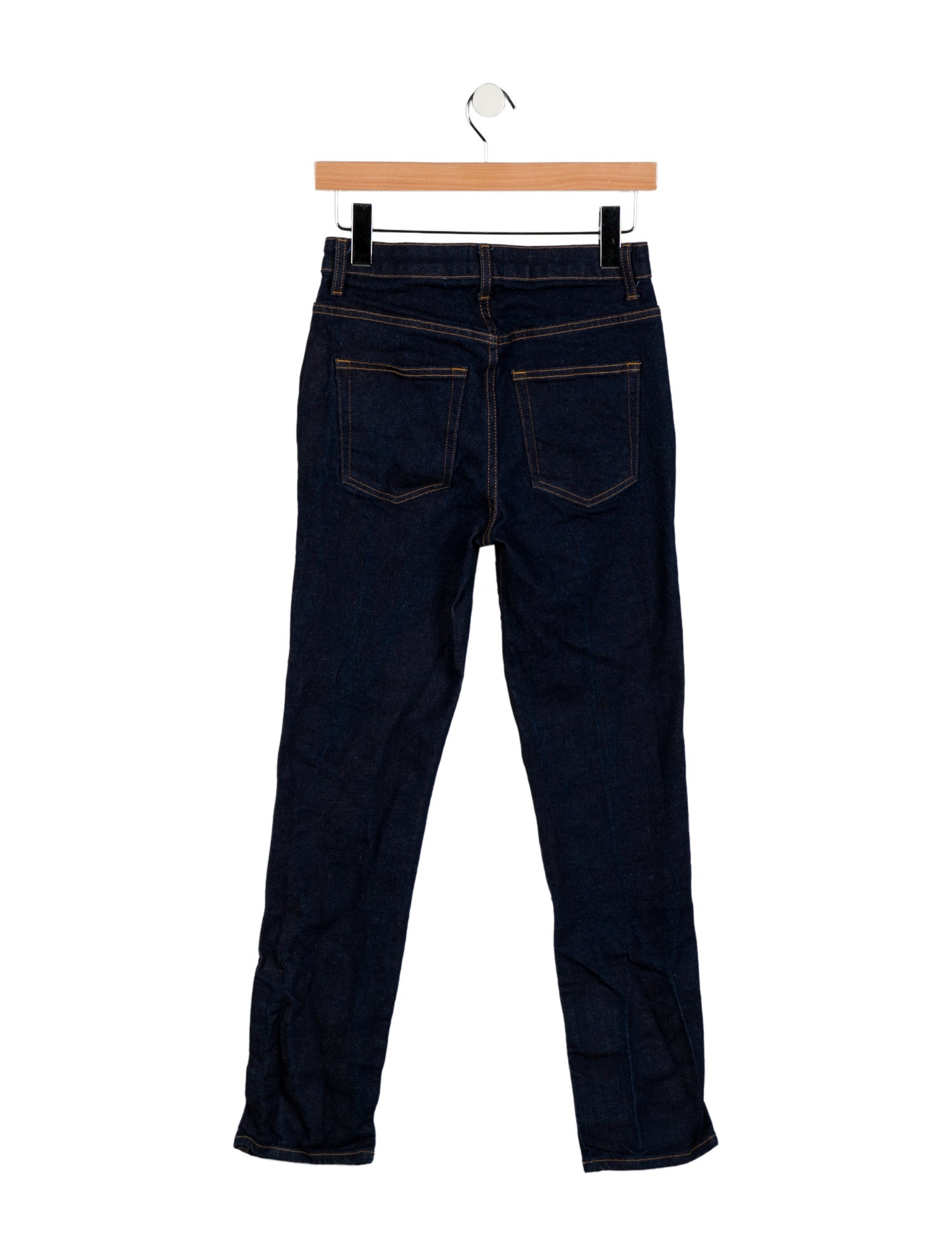 Khaite Mid-Rise Straight Leg Jeans