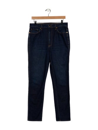 Khaite High-Rise Straight Leg Jeans