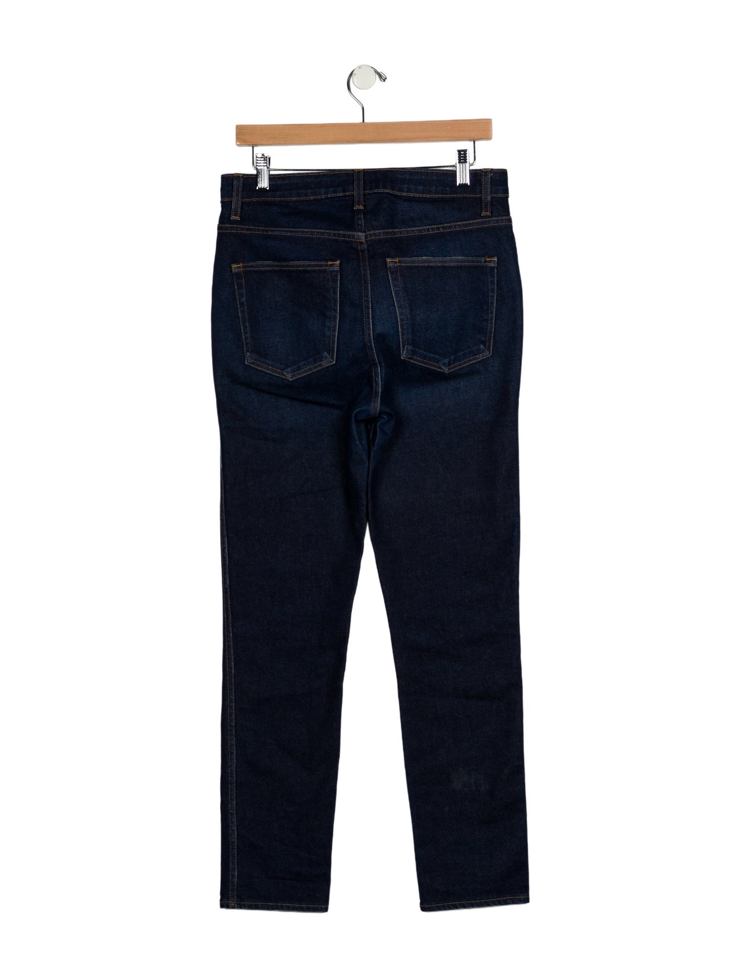 Khaite High-Rise Straight Leg Jeans