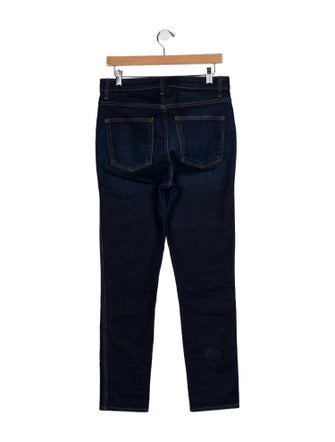 Khaite High-Rise Straight Leg Jeans