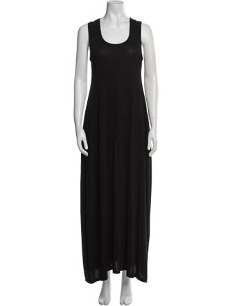 Khaite Scoop Neck Midi Length Dress