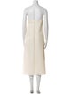 Khaite Square Neckline Long Dress