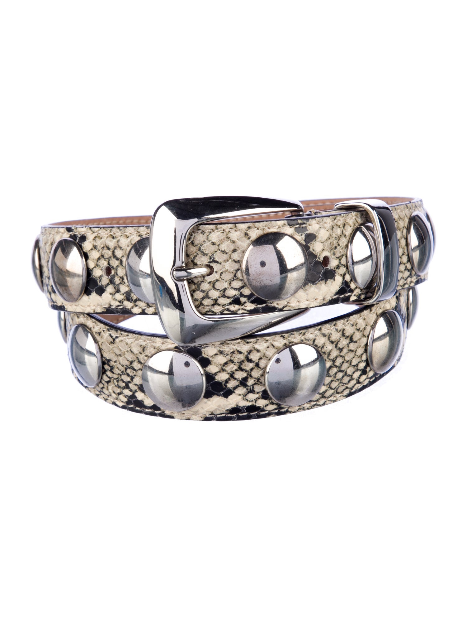 Khaite Embossed Leather Belt