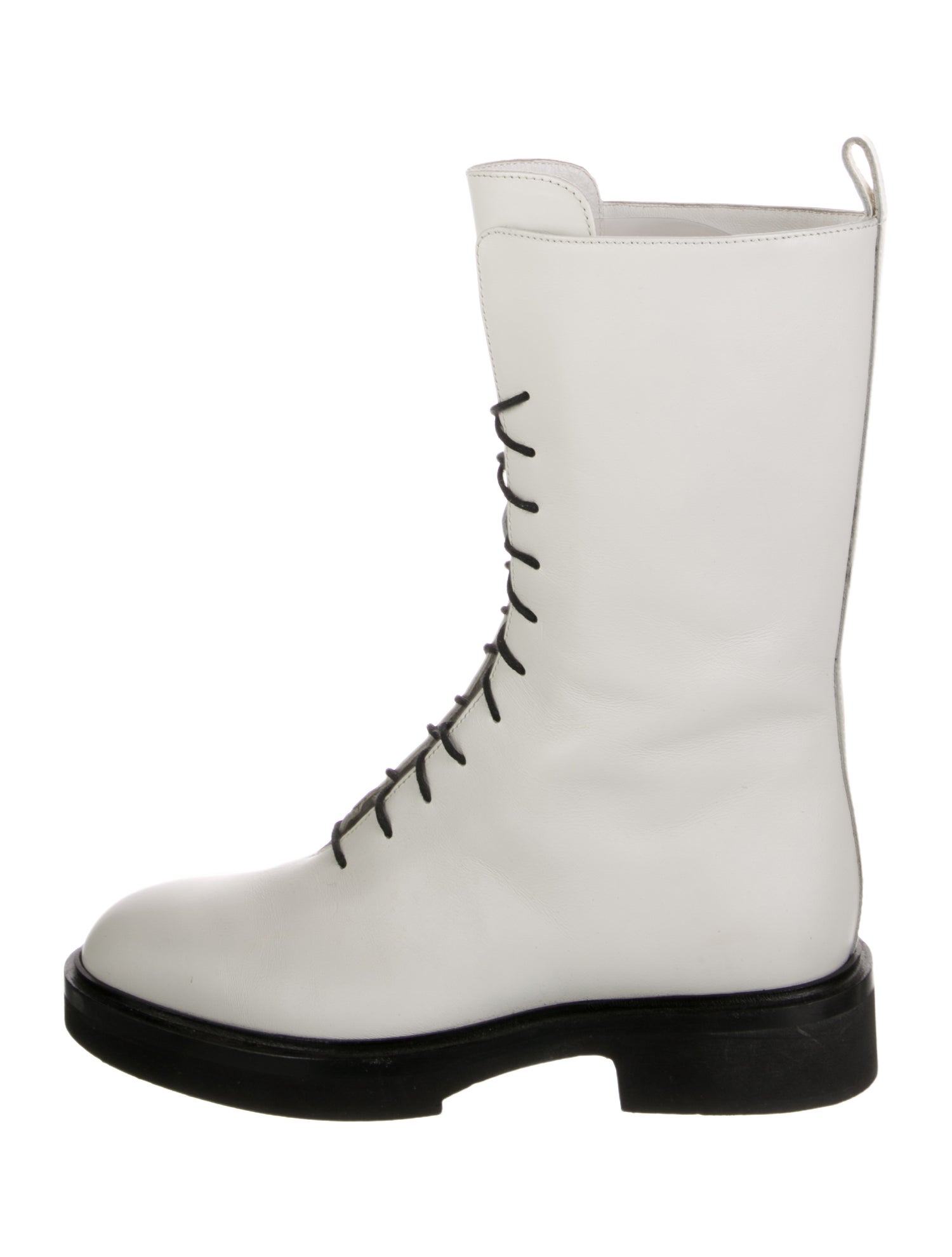 Khaite Leather Combat Boots