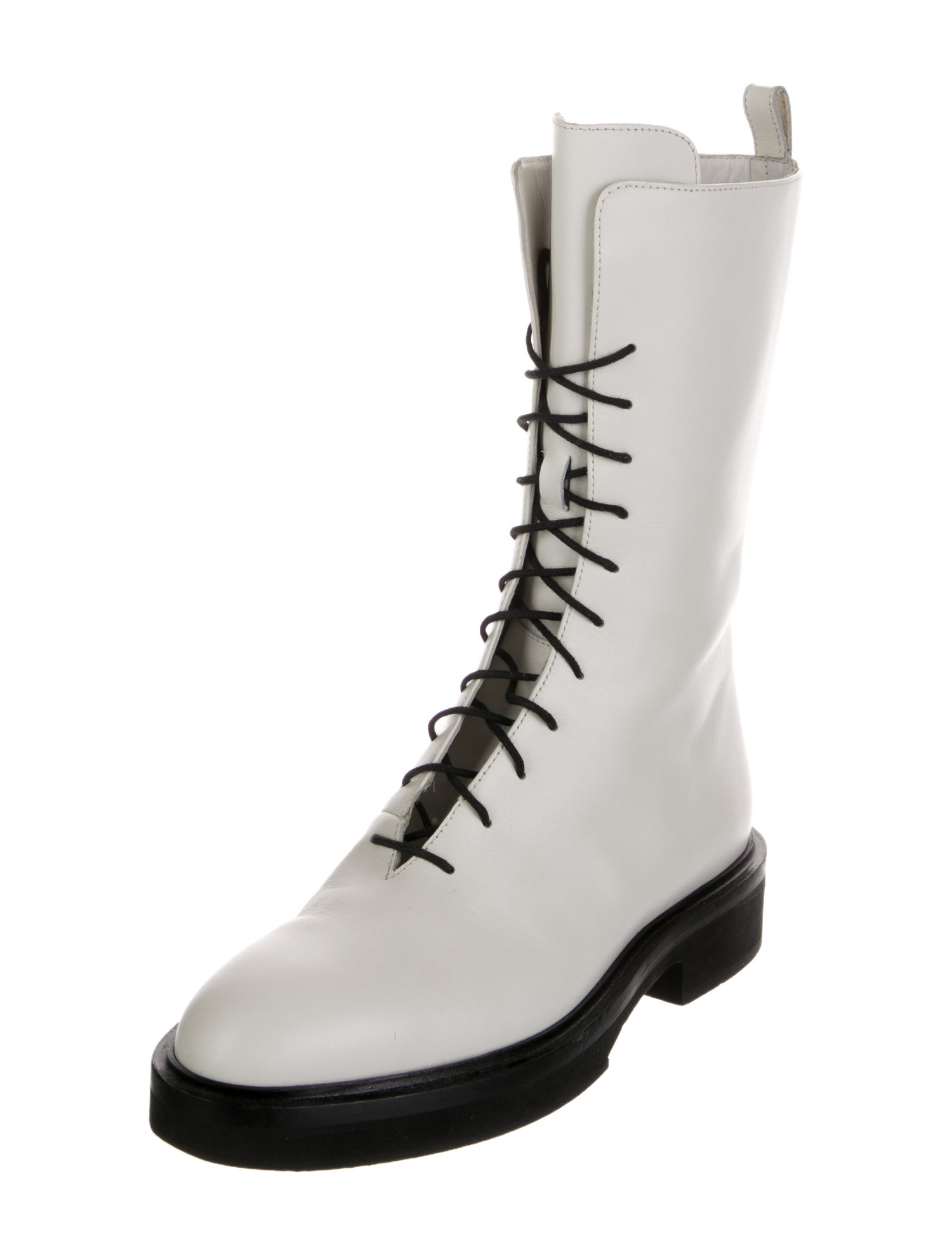 Khaite Leather Combat Boots
