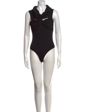 Khaite Cowl Neck Sleeveless Bodysuit
