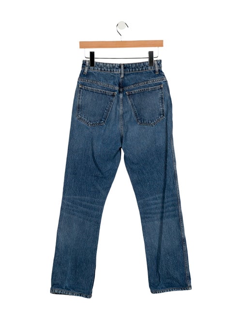 Khaite High-Rise Straight Leg Jeans