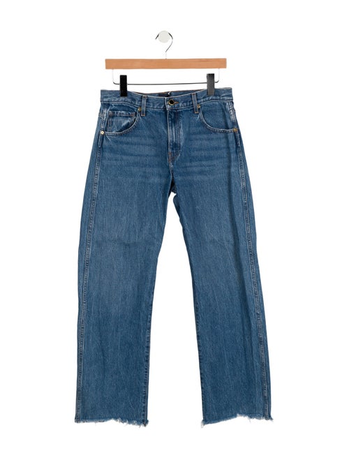 Khaite Mid-Rise Straight Leg Jeans