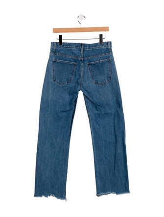 Khaite Mid-Rise Straight Leg Jeans