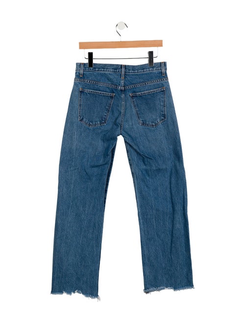 Khaite Mid-Rise Straight Leg Jeans
