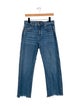 Khaite Mid-Rise Straight Leg Jeans