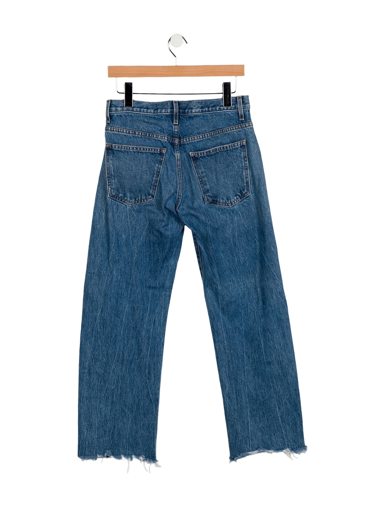 Khaite Mid-Rise Straight Leg Jeans