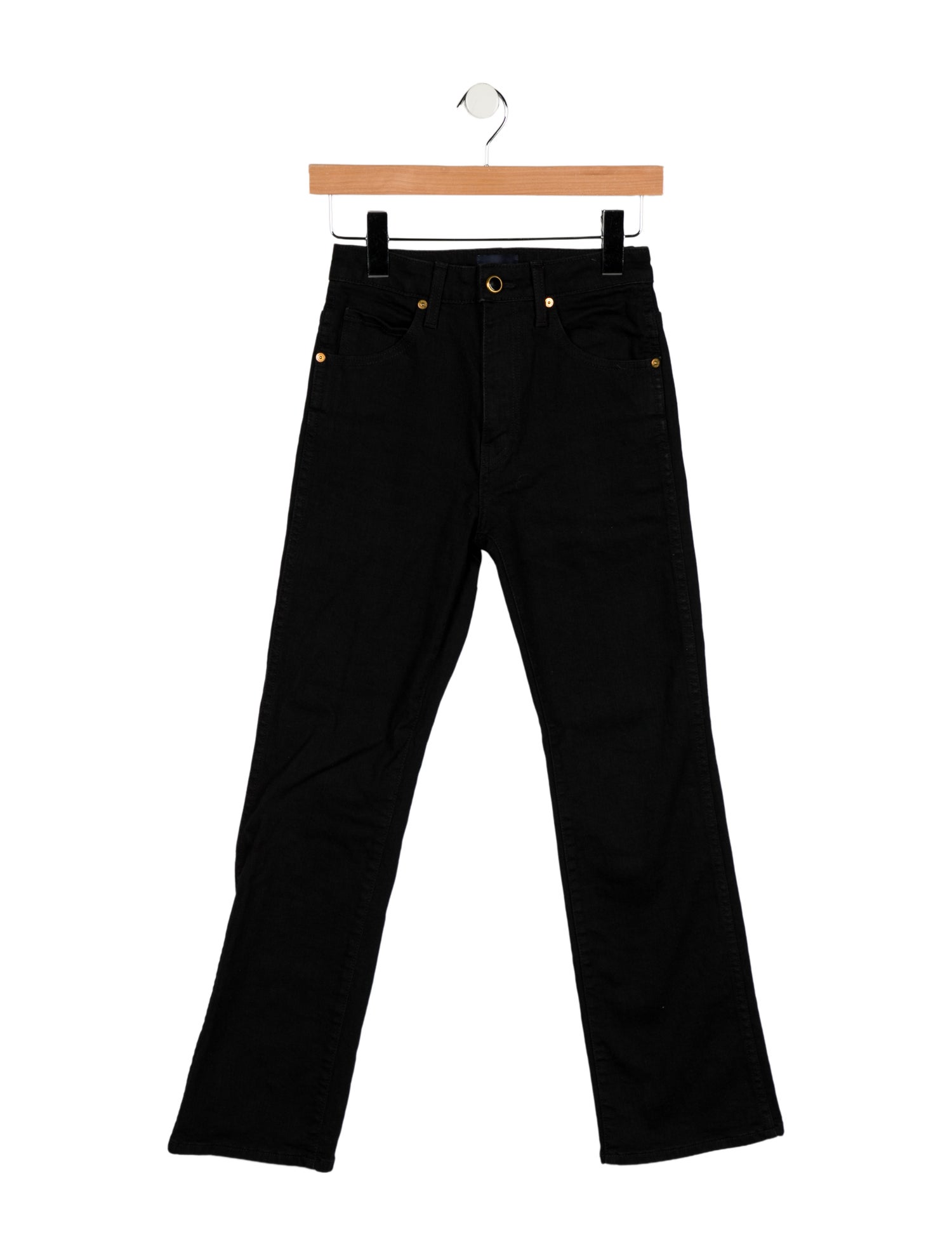 Khaite Mid-Rise Straight Leg Jeans