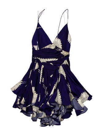 Khaite Printed Mini Dress