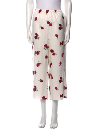 Khaite Printed Wide Leg Pants