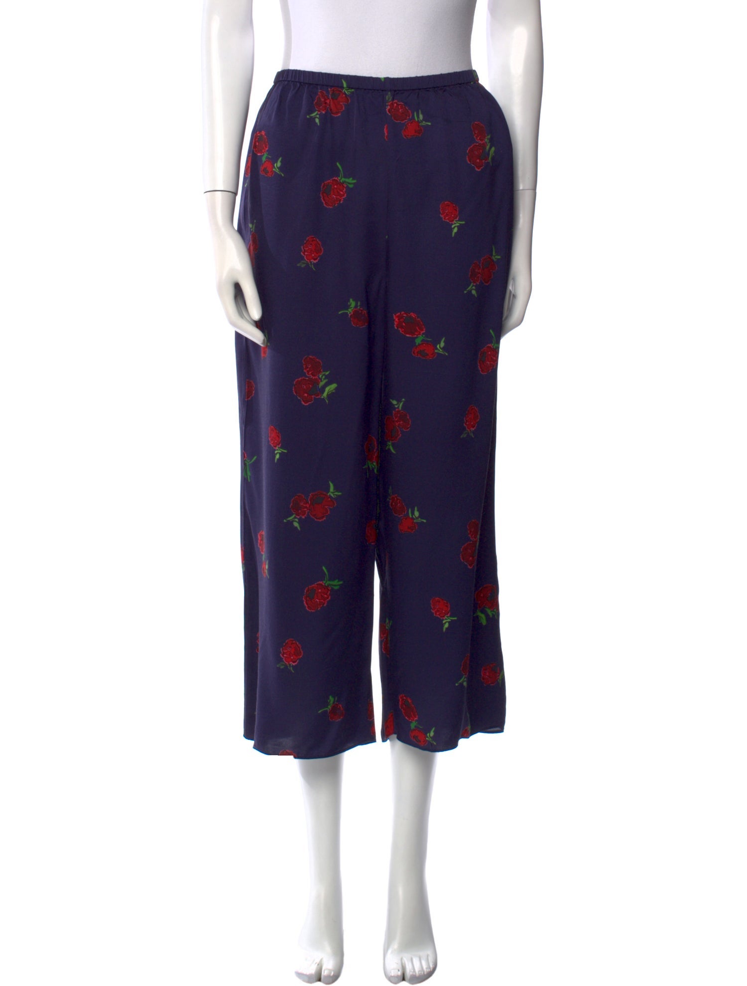 Khaite Floral Print Wide Leg Pants