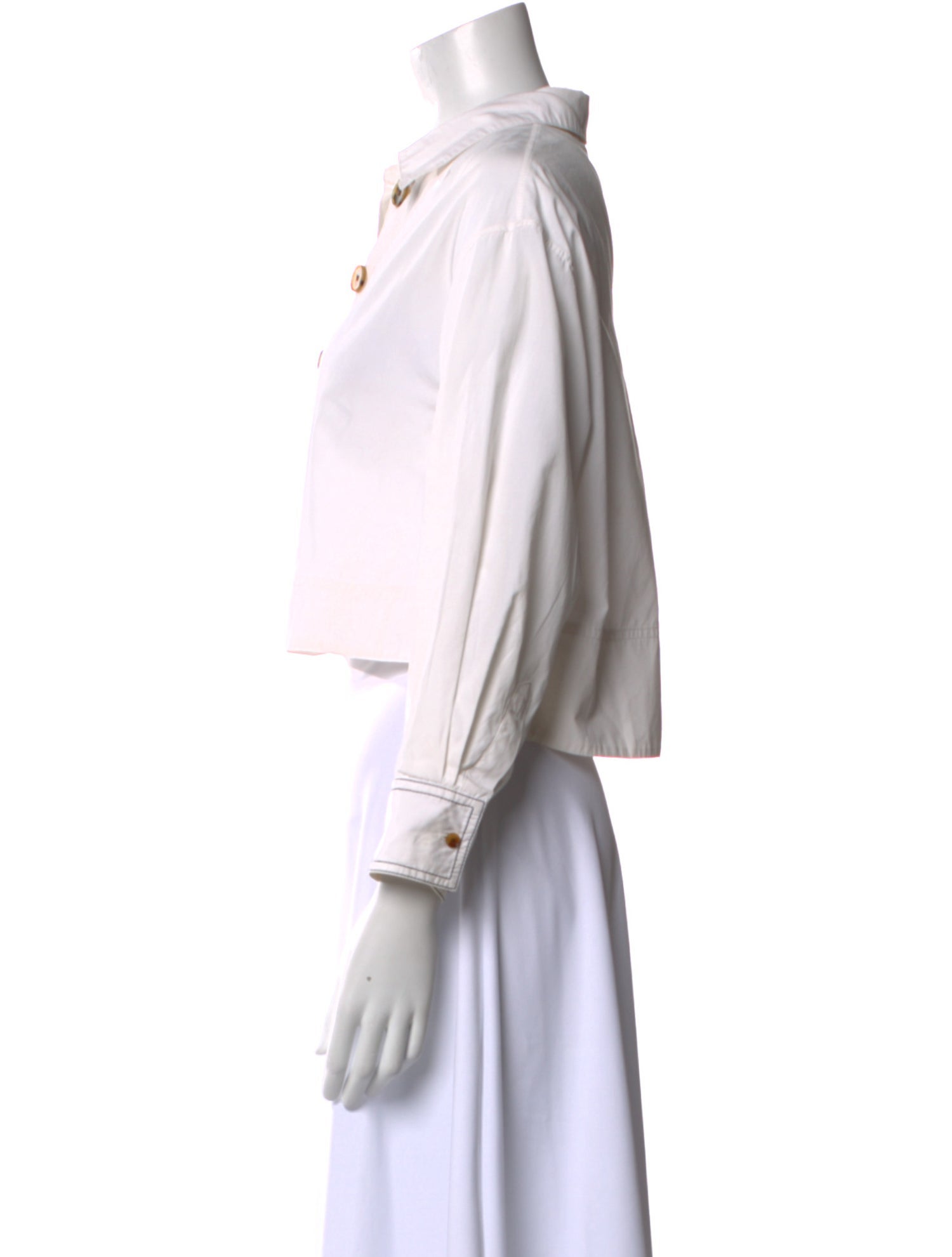 Khaite Long Sleeve Crop Top