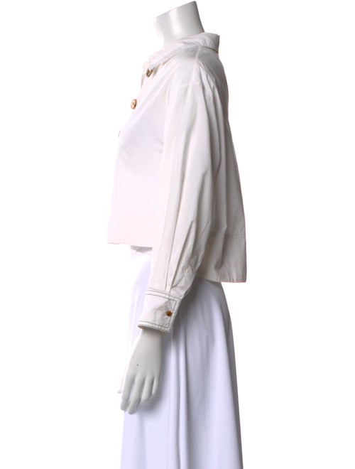 Khaite Long Sleeve Crop Top