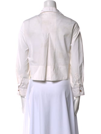 Khaite Long Sleeve Crop Top