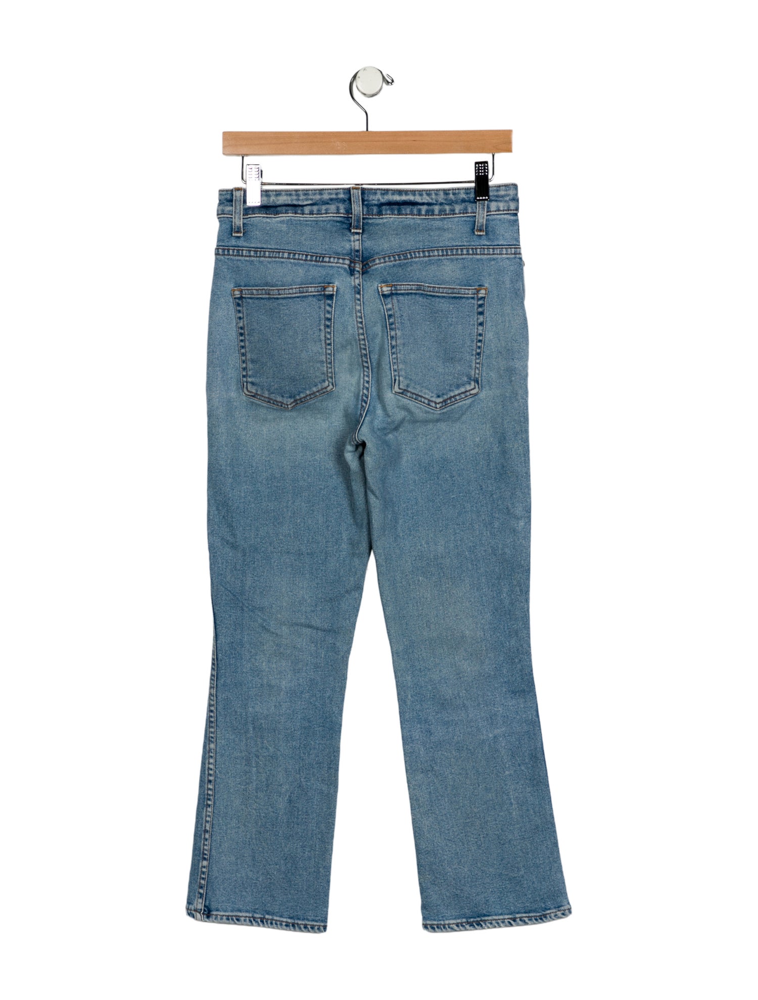 Khaite High-Rise Straight Leg Jeans
