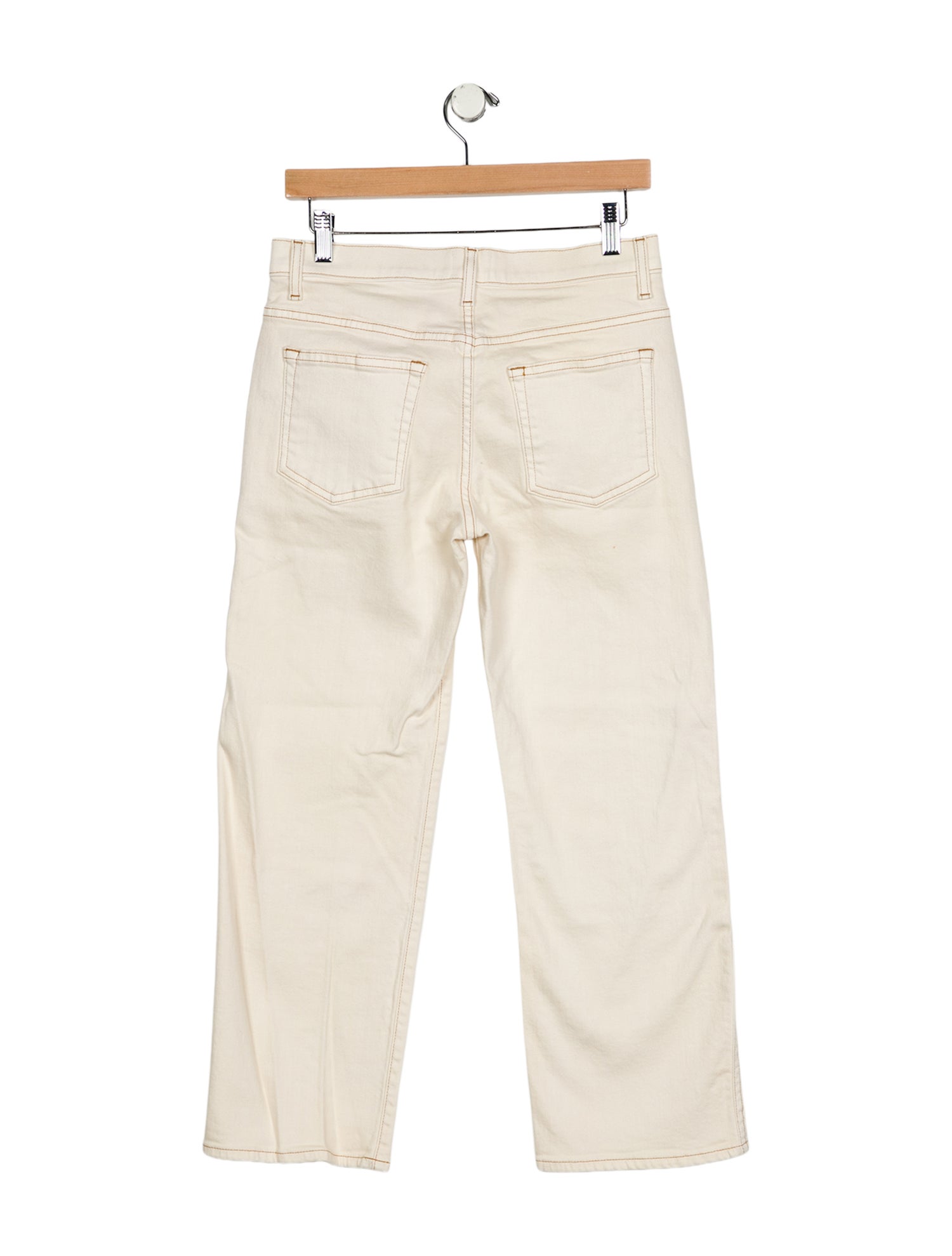 Khaite Mid-Rise Straight Leg Jeans