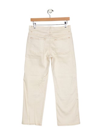 Khaite Mid-Rise Straight Leg Jeans