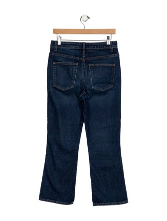 Khaite High-Rise Straight Leg Jeans