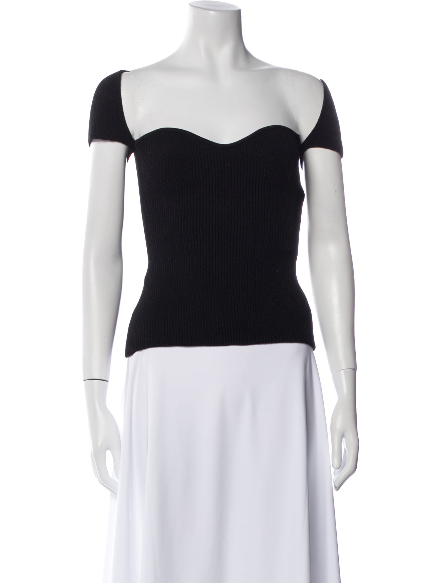 Khaite Off-The-Shoulder Short Sleeve Top w/ Tags