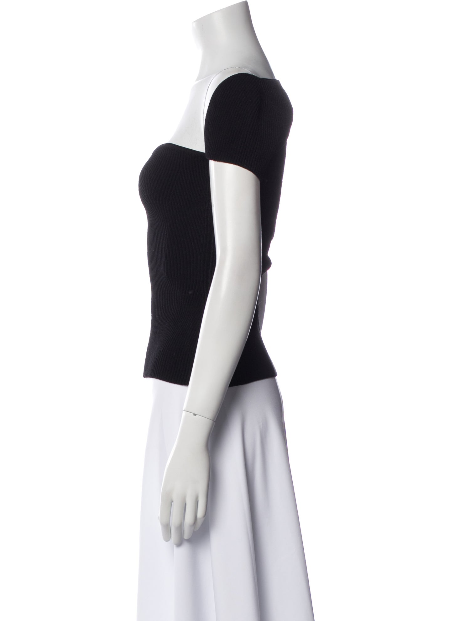 Khaite Off-The-Shoulder Short Sleeve Top w/ Tags