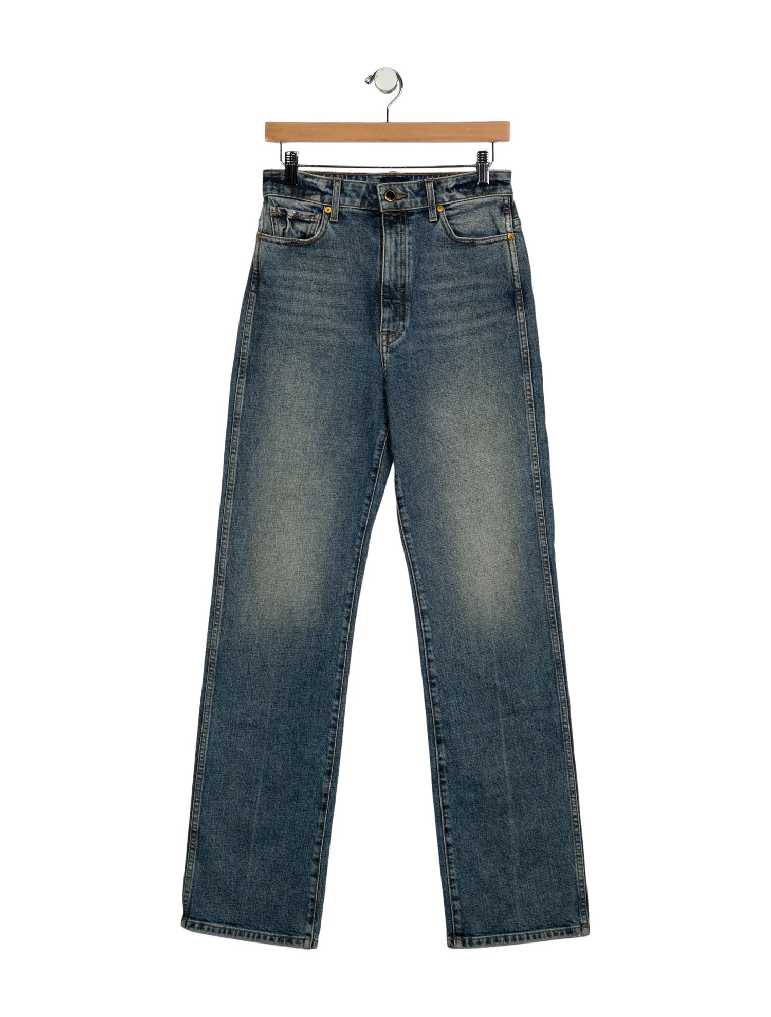 Khaite High-Rise Wide Leg Jeans w/ Tags