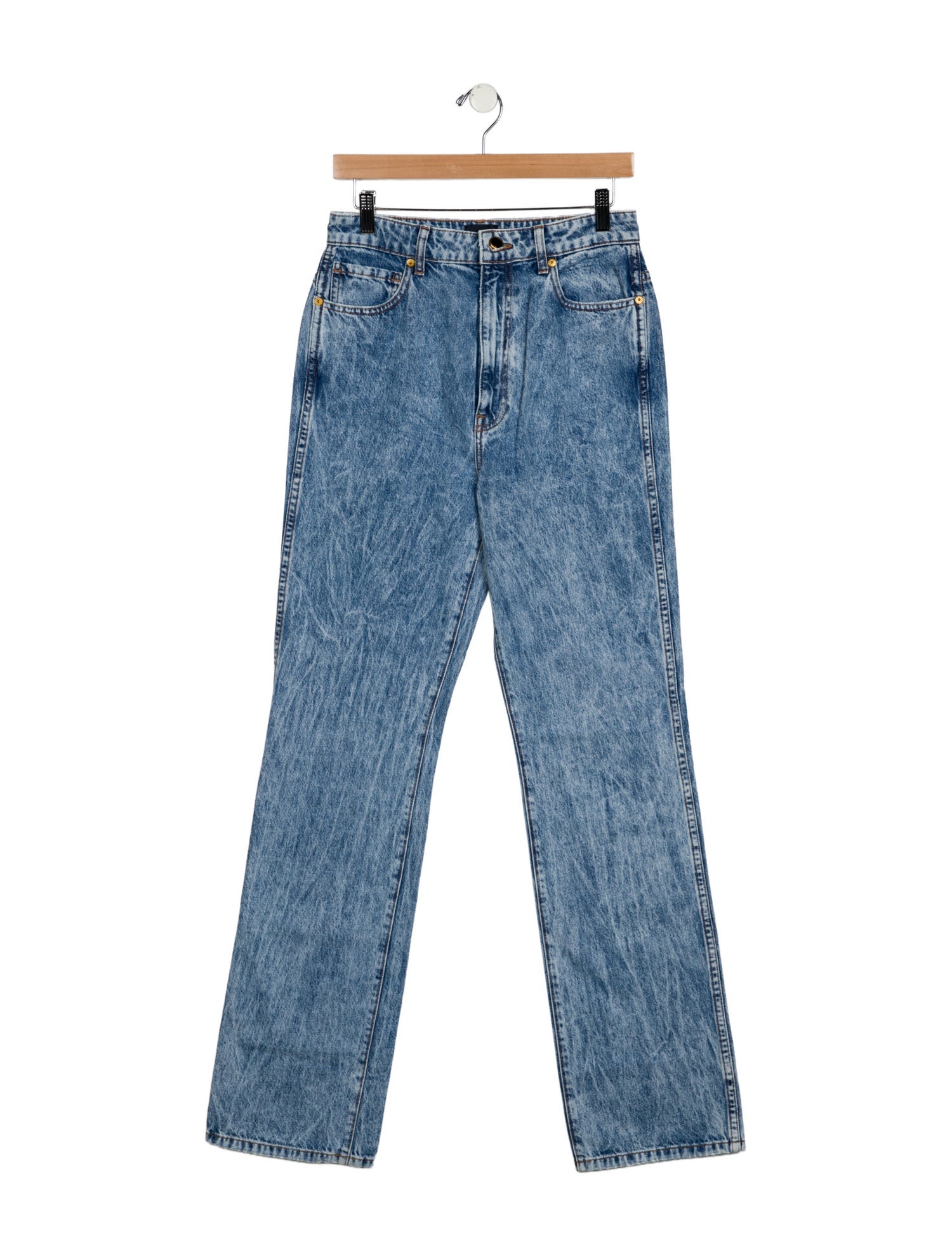 Khaite High-Rise Wide Leg Jeans