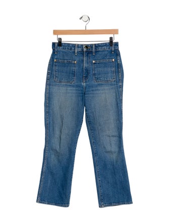 Khaite Mid-Rise Straight Leg Jeans