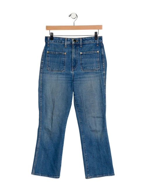 Khaite Mid-Rise Straight Leg Jeans