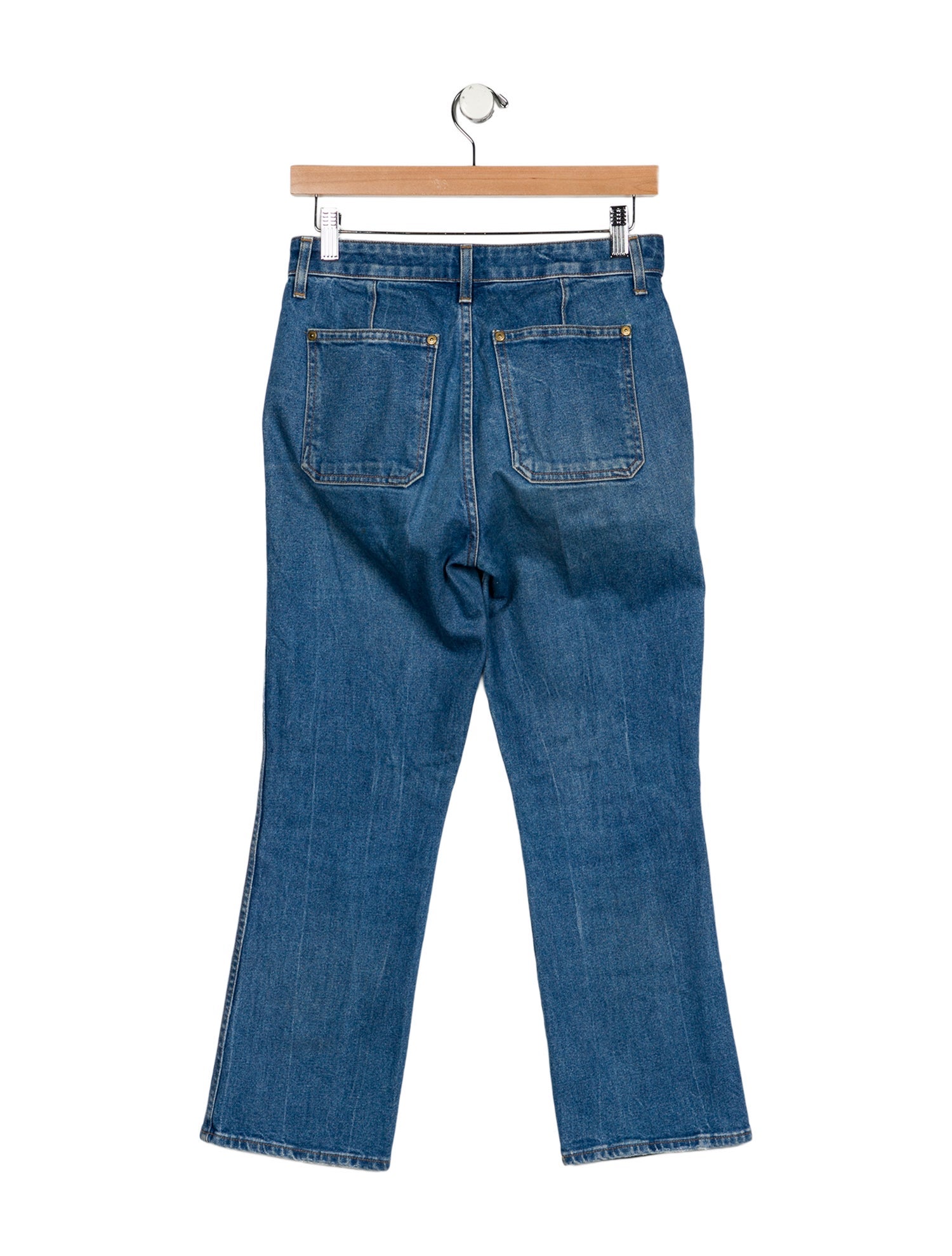 Khaite Mid-Rise Straight Leg Jeans