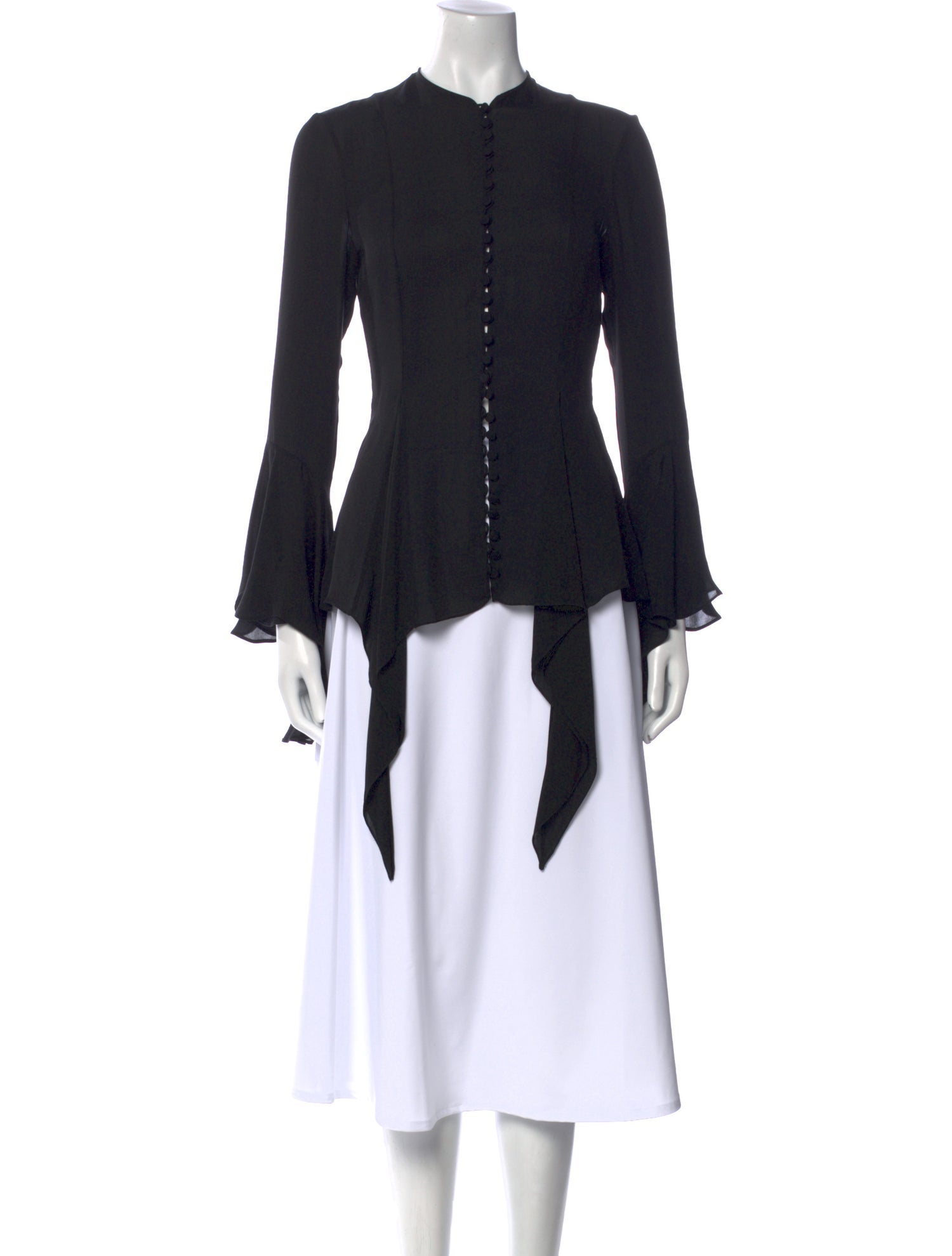 Khaite Silk Mock Neck Tunic