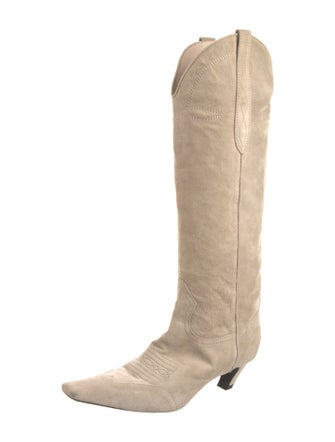 Khaite Suede Riding Boots
