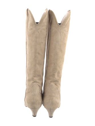 Khaite Suede Riding Boots