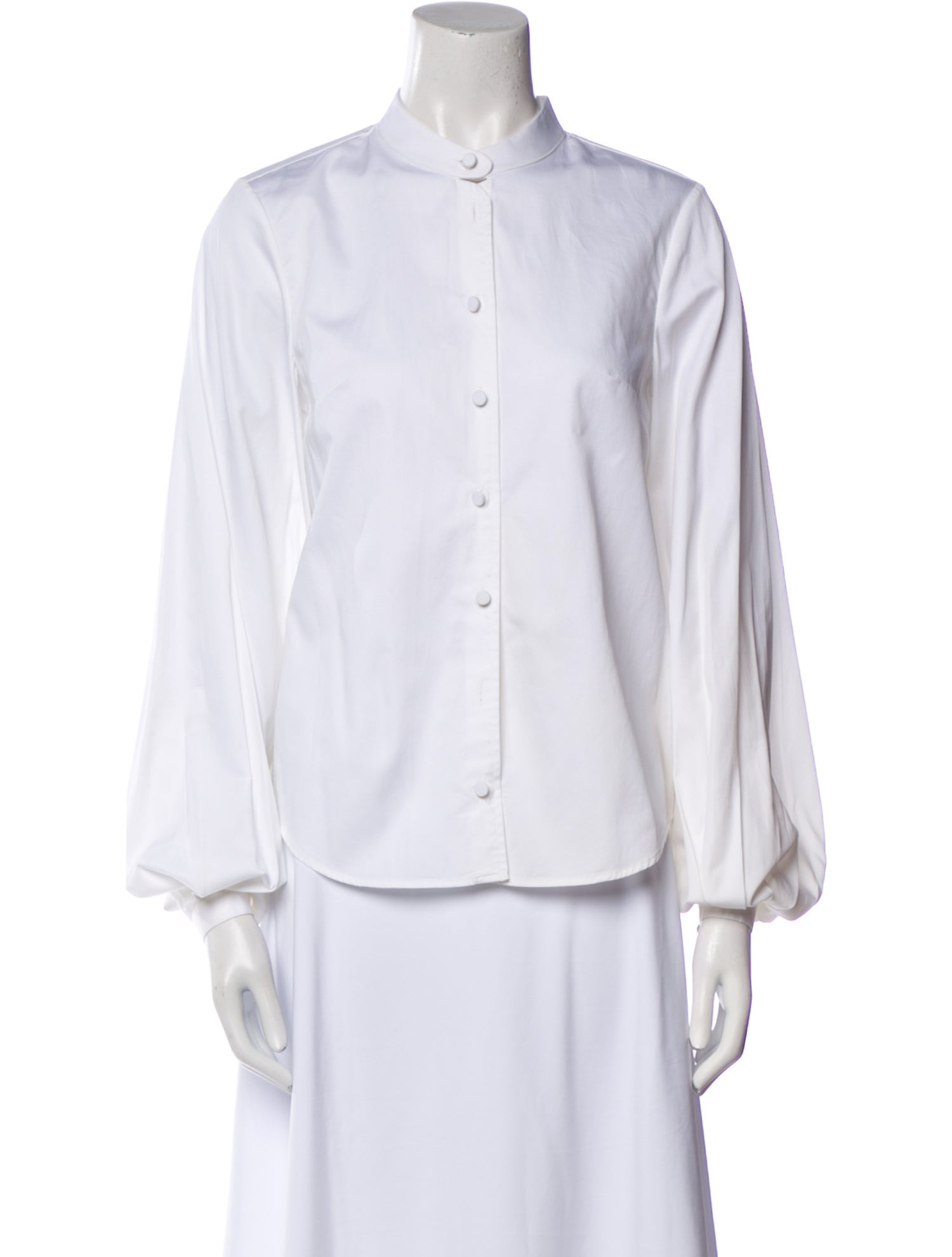 Khaite Long Sleeve Button-Up Top