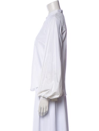Khaite Long Sleeve Button-Up Top
