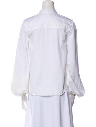 Khaite Long Sleeve Button-Up Top