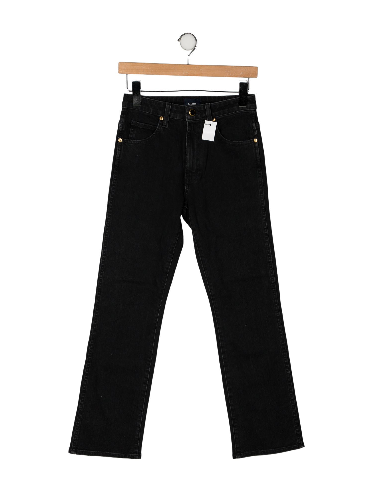 Khaite Mid-Rise Straight Leg Jeans w/ Tags