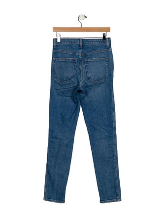 Khaite Mid-Rise Skinny Leg Jeans